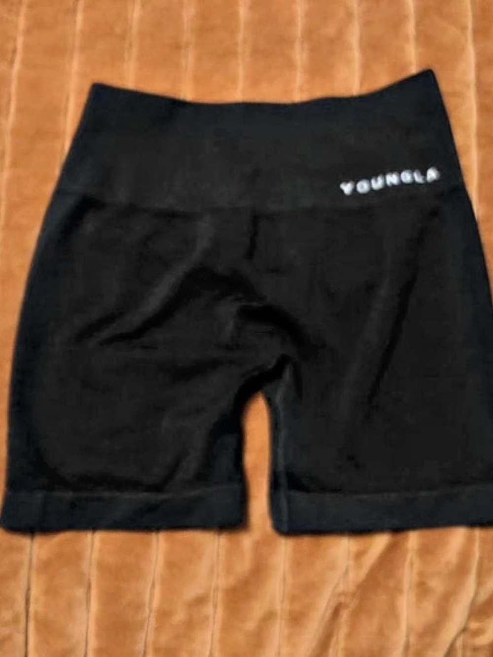 YoungLA Scrunch Shorts Scrunch Bike Shorts in Black Small Like New